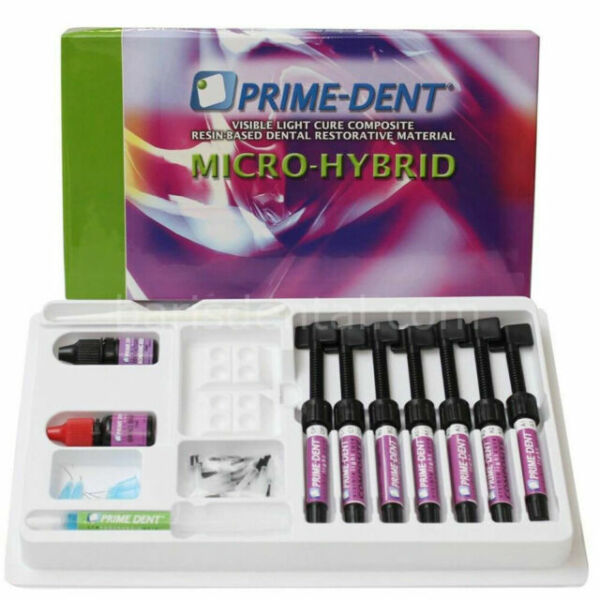 Prime Dental 001-410 Micro-Hybrid Composite 7 Assorted Syringe Kit VLC Prime Dental 001-410 Micro-Hybrid Composite 7 Assorted Syringe Kit VLC
